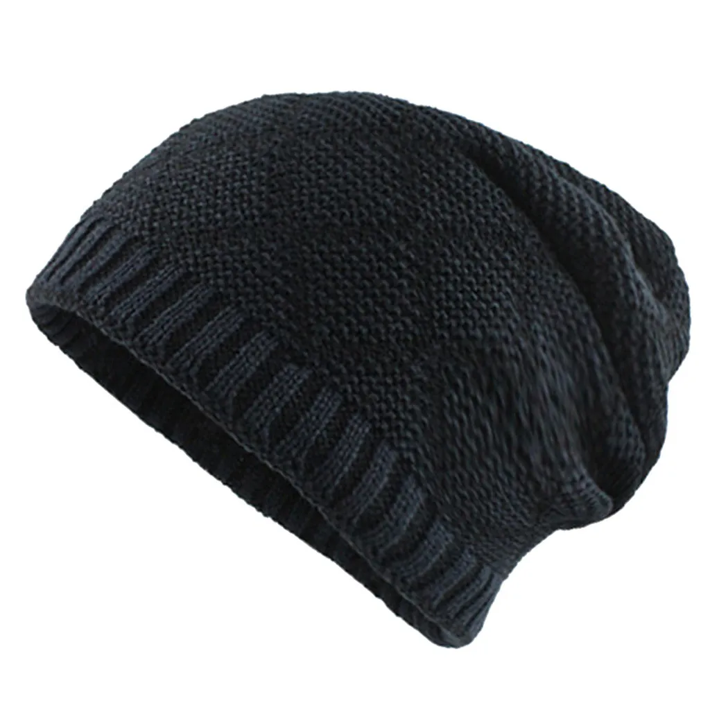 Womail warm thick crochet winter wool knit casual hat fashion solid color M301212 | Аксессуары для одежды