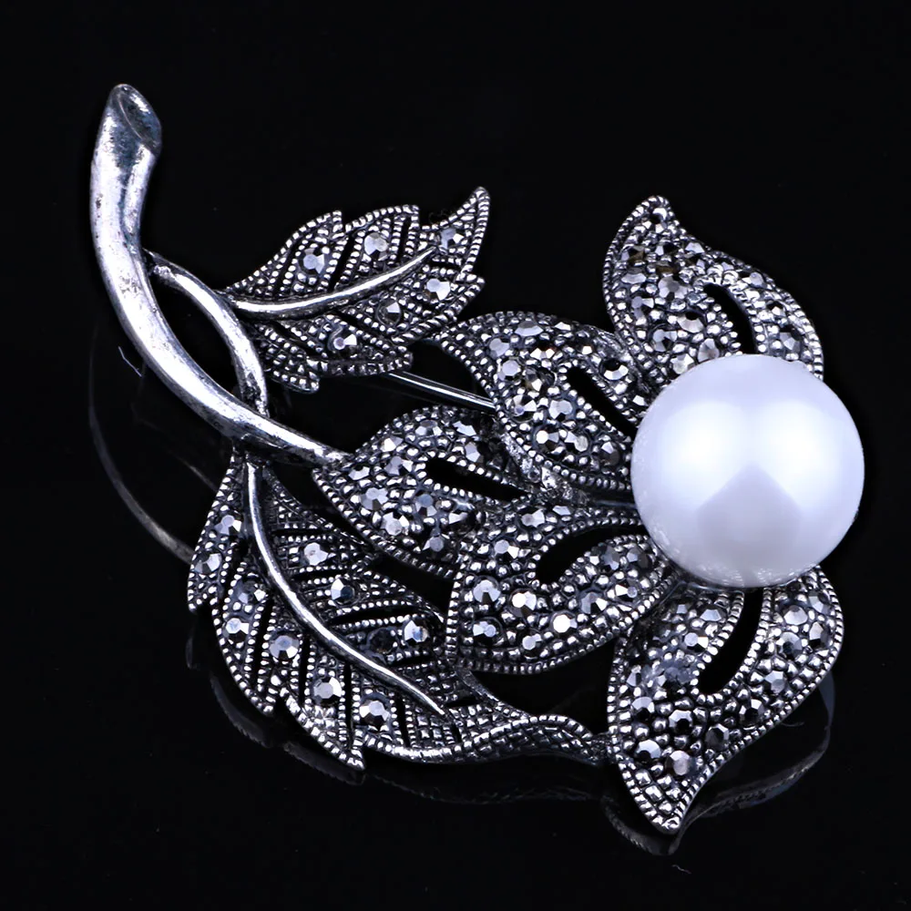 Женская Винтажная Брошь Стразы в виде цветка|brooches for women|pearl broochrhinestone brooch |