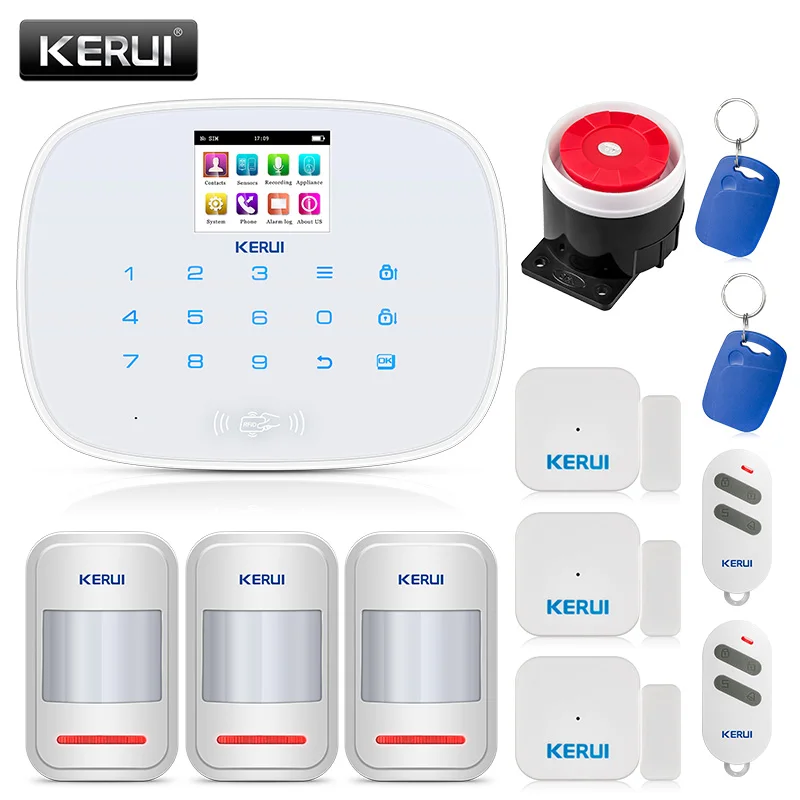 KERUI 433 МГц Беспроводной домашняя охранная сигнализация Системы с метки RFID