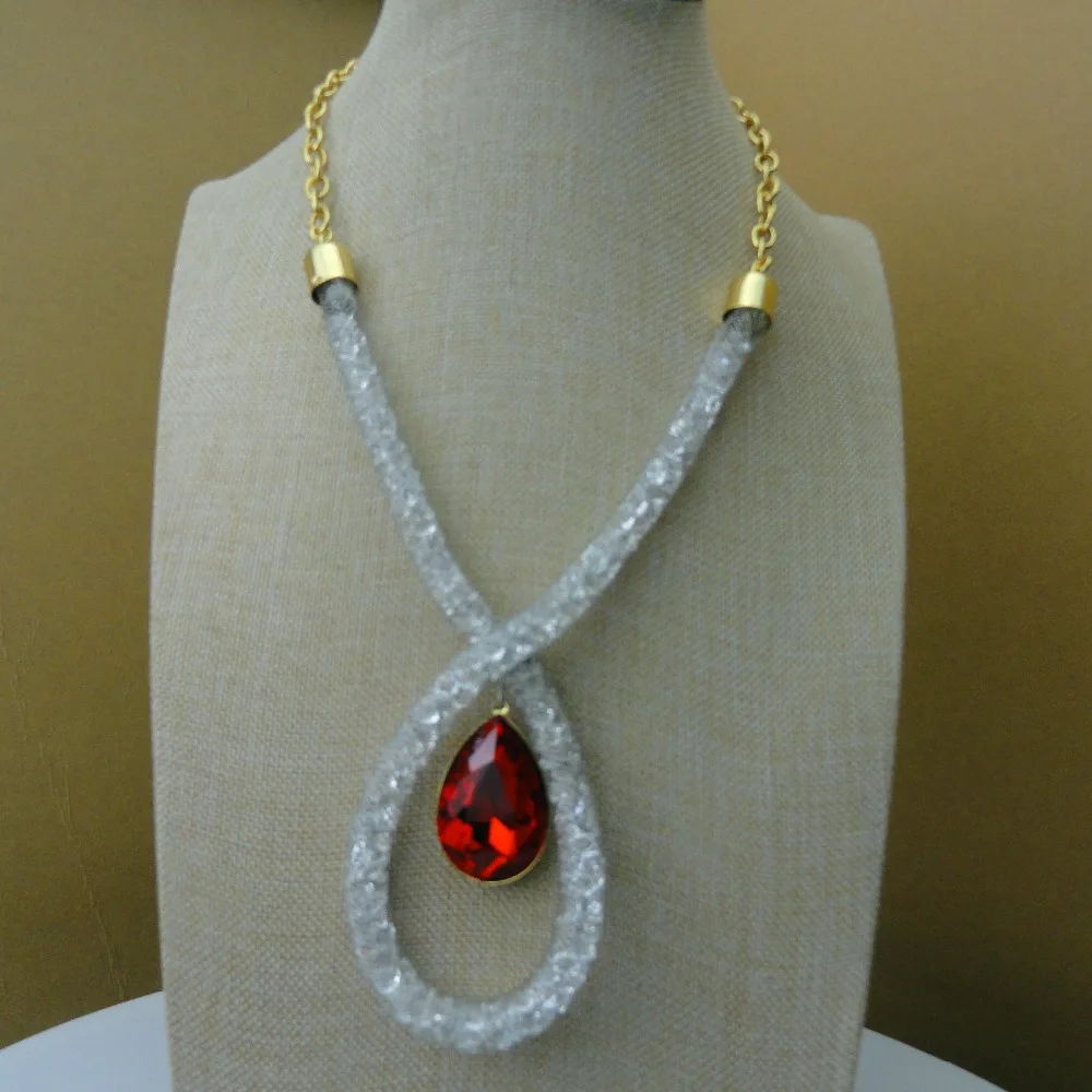 Yuminglai 2019 New Design African Jewelries Dubai Red Stone Jewelry Sets FHK5444 | Украшения и аксессуары