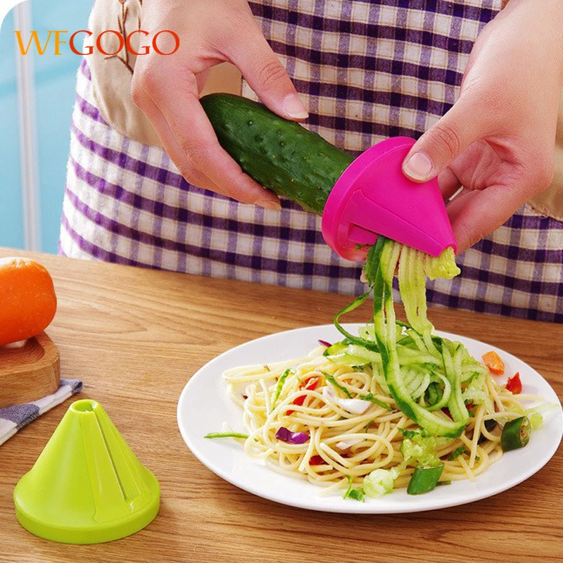 WFGOGO фоторезак кухонный гаджет Воронка для овощей моркови резак спиральное