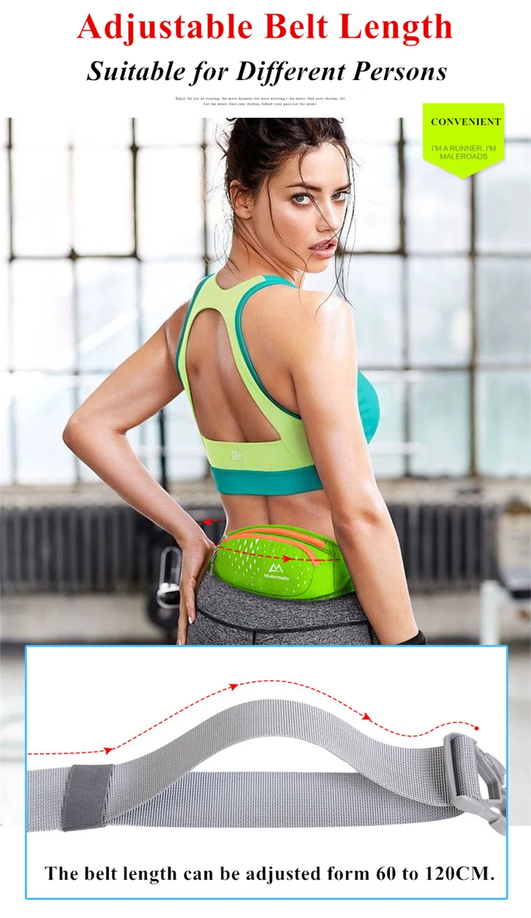 Maleroads, спортивные поясные сумки для бега, водонепроницаемые, для спортзала, поясная сумка, мини, для денег, для сотового телефона, сумка для фитнеса, аксессуары для мужчин и женщин