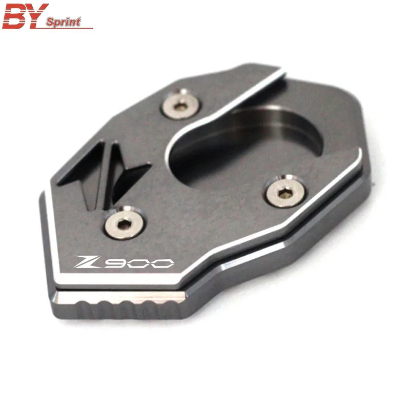 Titanium Аксессуары для мотоциклов для Kawasaki Z900 Z 900 z900 CNC алюминиевая боковая подставка увеличитель подставка удлинитель накладка - Цвет: Titanium