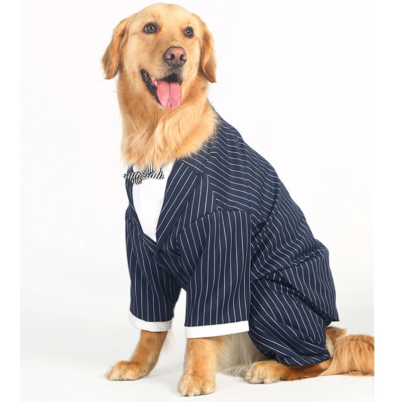 Одежда для больших собак свадебный костюм смокинг одежда бульдогов праздничный