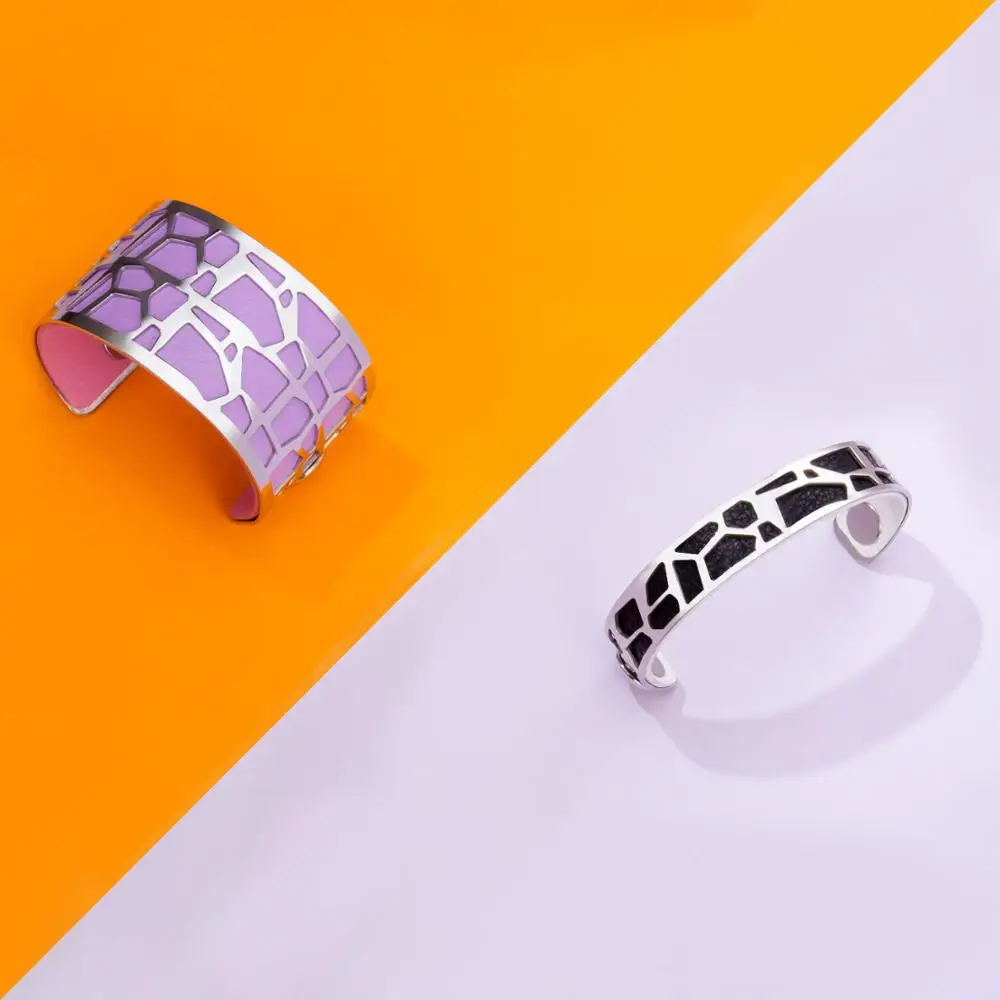 Кремо Жираф браслеты для женщин Любовь нержавеющая сталь Bijoux Femme Manchette