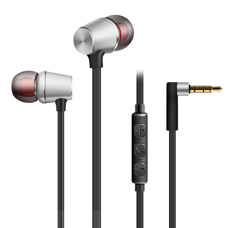 Magnetism Wired Earphone Stereo Bass Sound Headset Metal In-Ear With Mic 3.5mm Jack Earbuds Earpiece | Электроника