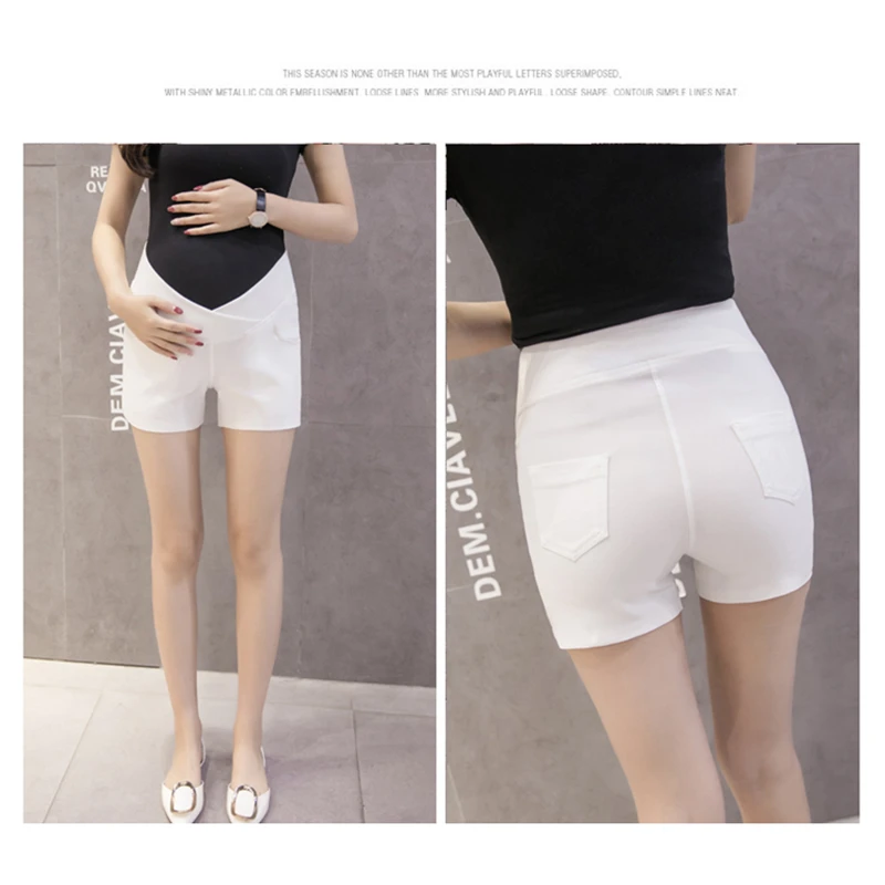 Шорты для беременных из чистого хлопка одежда с низкой талией штаны летние