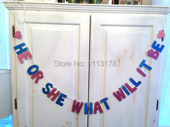 Дешевый как это будет баннер-украшение для вечеринки в честь будущей