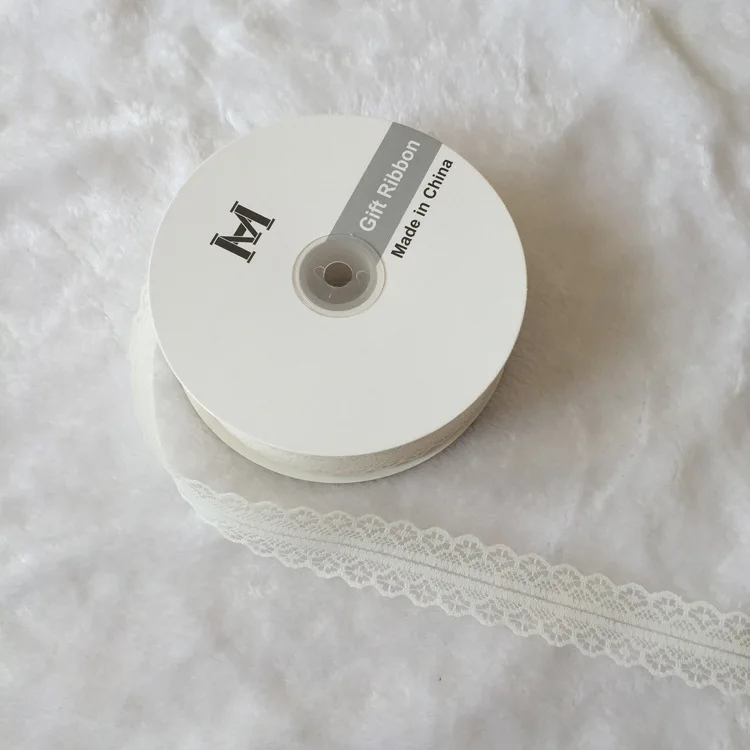 Beige 3 см кружевная лента DIY шитье одежды и ткань белый черный синий бордовый розовый фиолетовый кружево Отделка Подарочная упаковка кружевная лента - Цвет: Beige