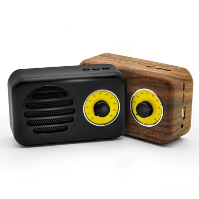 Новый портативный динамик Деревянный винтажный bluetooth-динамик мини сабвуфер