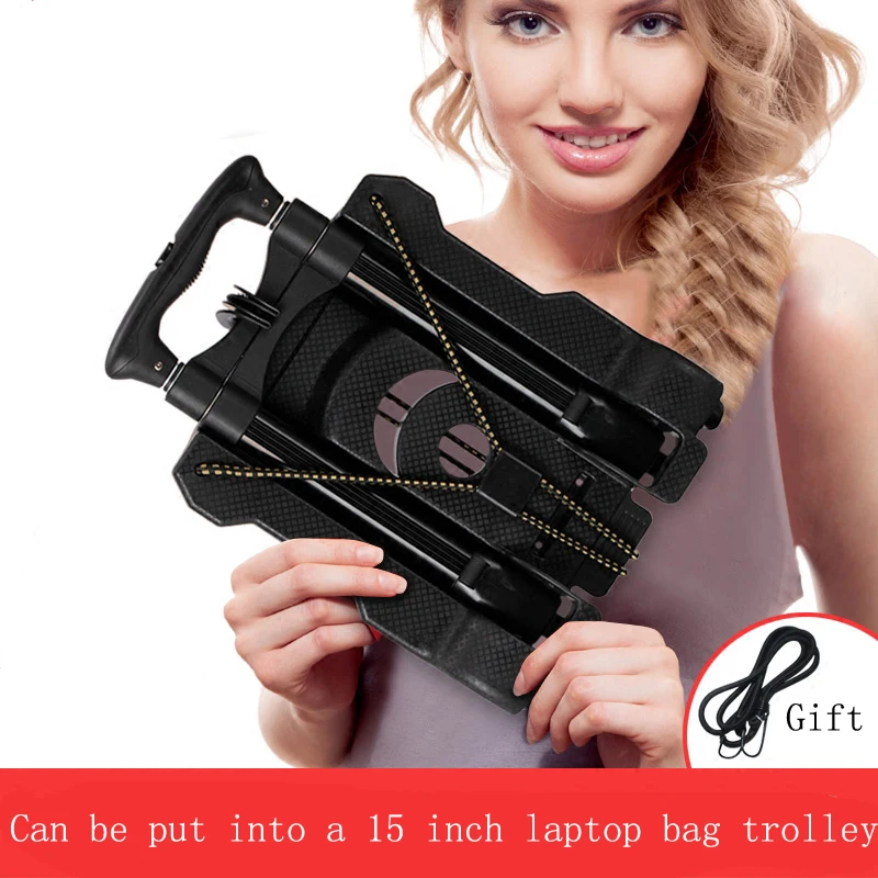 Маленькая Складная портативная тележка бытовая тяговый прицеп четырехколесная