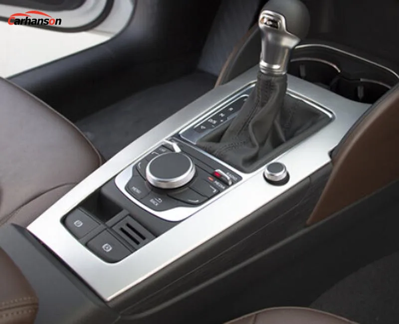 Аксессуары для Audi A3 8 в Lhd консоль из нержавеющей стали панель переключения передач декоративная крышка отделка стакана воды Наклейка литье Стайлинг