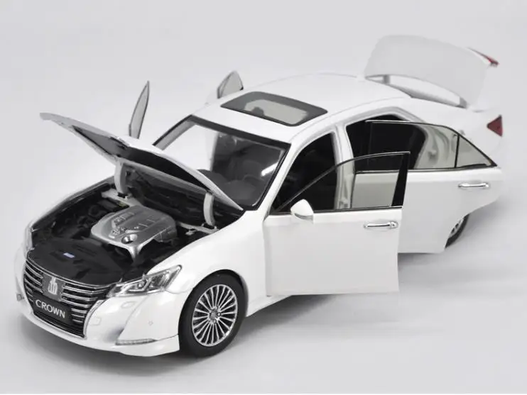 Высокая имитация TOYOTA CROWN 2016 модель автомобиля 1:18 передовая Коллекция игрушек из