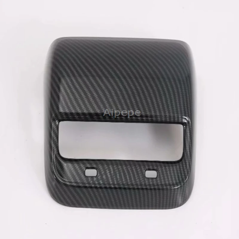 Для TESLA MODEL 3 ABS углеродное волокно задняя панель кондиционера AC Vent Outlet защитная