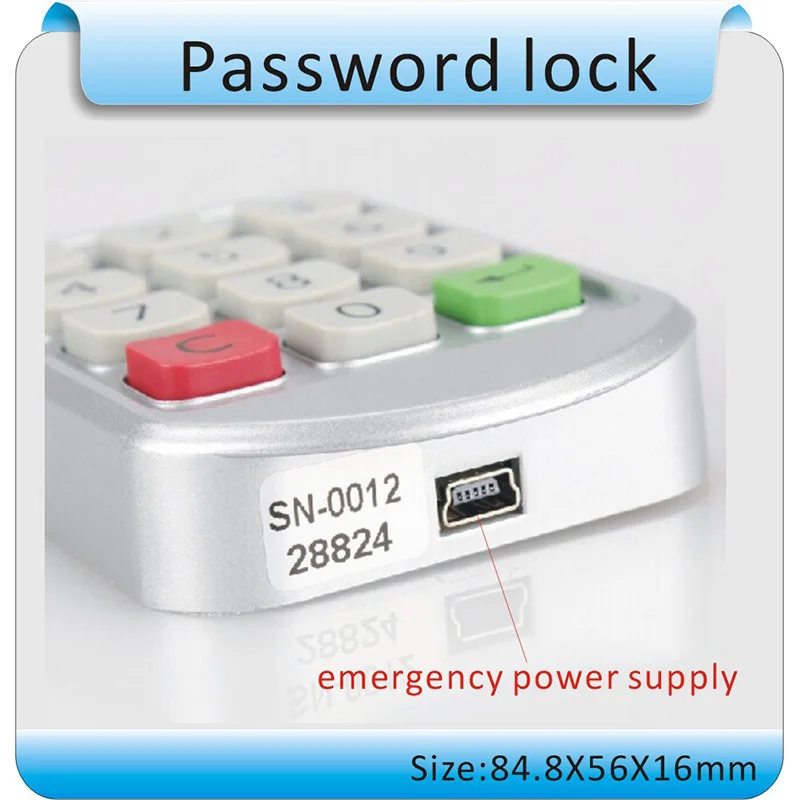 Quality Silver Metal Digital Electronic Password keypad Cabinet Locks | Обустройство дома
