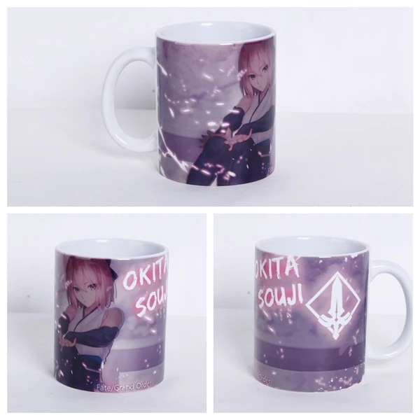 Аниме Fate Grand Order Jeanne dArc Alter Saber Tamamo no Mae Okita Souji Merlin Scathach Emiya кружка для косплея персонаж FGO - Цвет: 4