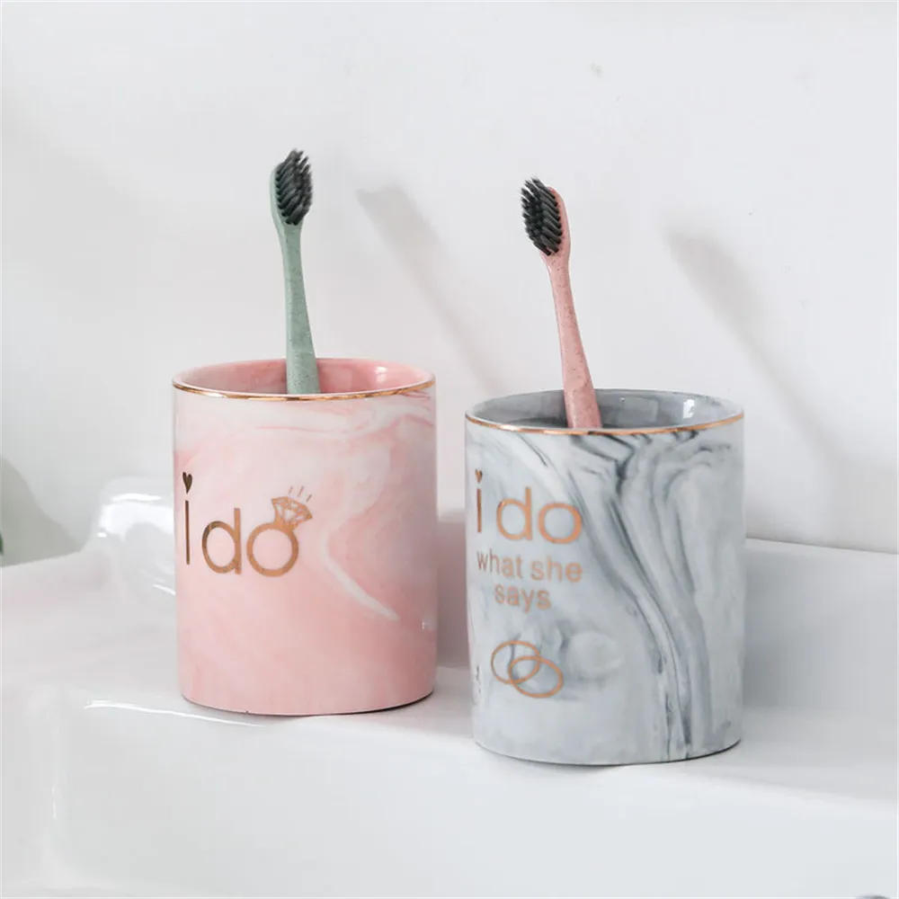 Керамическая банка для хранения в скандинавском стиле с мраморным