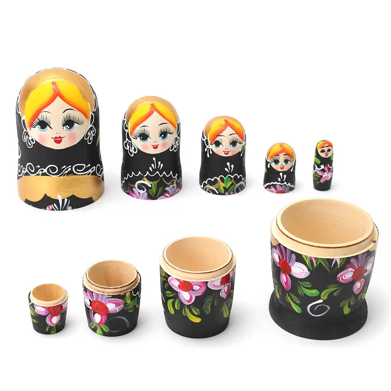 Изысканный 5 шт./компл. Матрешка Русская куклы бабушка деревянный Декор подарок