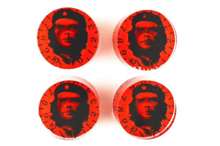 

Niko 1 набор из 4 шт прозрачные черные красные Che Guevara ручки для электрической гитары для LP SG Стиль электрогитары Бесплатная доставка Оптовая продажа