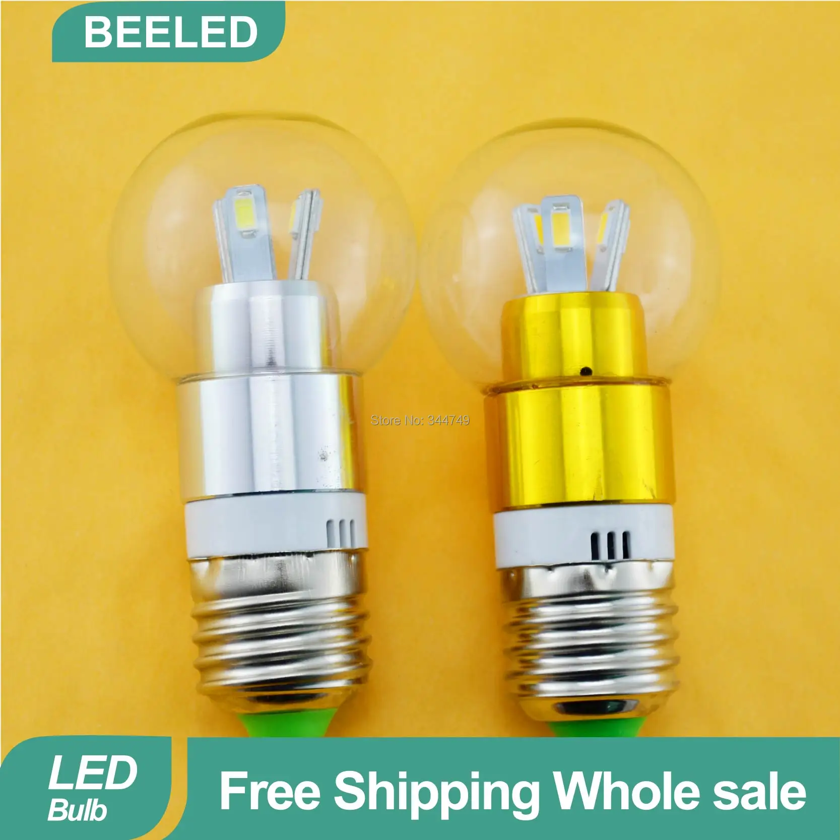 2PCS/lot E27 led bulb lamp 220v 3W bubble ball free shipping GU10 B22 e14 light home lighting china post | Лампы и освещение