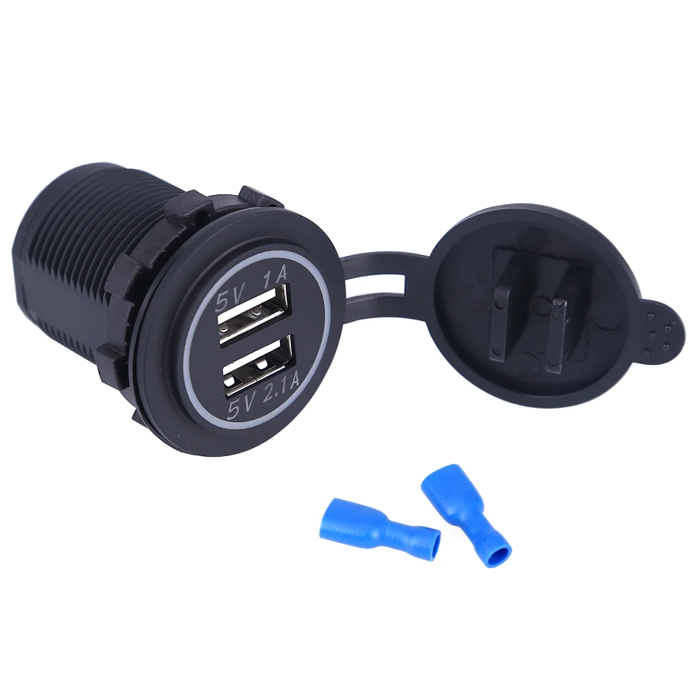 Автомобильное зарядное устройство с двумя разъемами USB 5 В 2 1 а/1 А для Volvo BMW Audi Benz