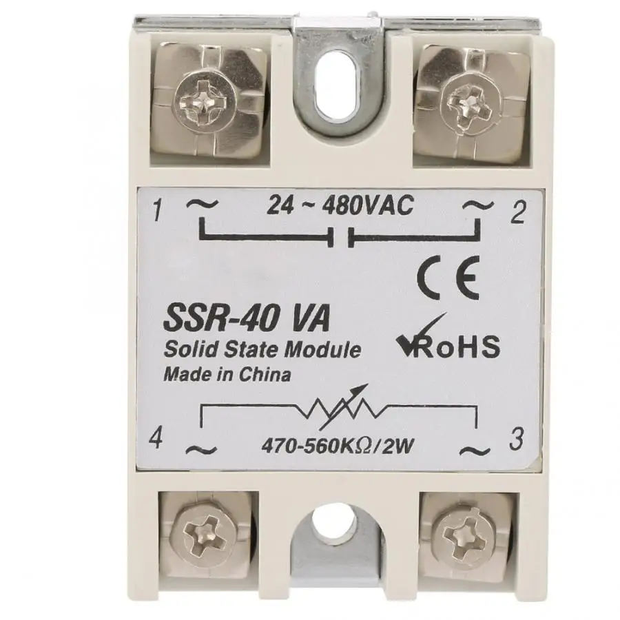 SSR-40VA Solid State Relay For Industrial Automation Process 50-250V Low Power AC motor control Tool | Обустройство дома