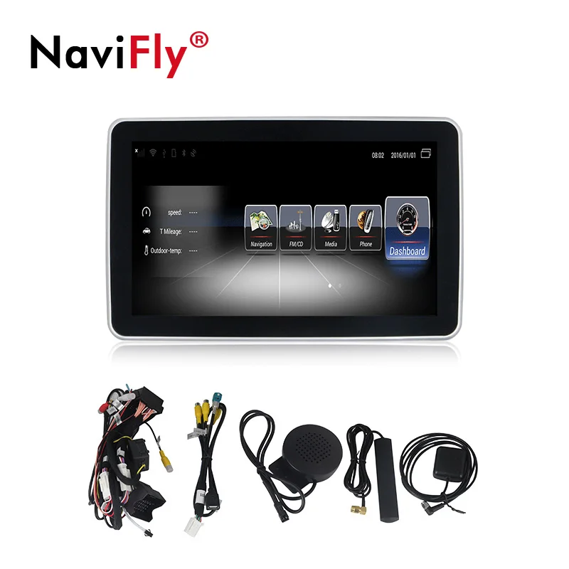 Navifly Android Car multimedia player for Mercedes Benz C Class W205 S205 2014-2017 Compatible with original car information | Автомобили