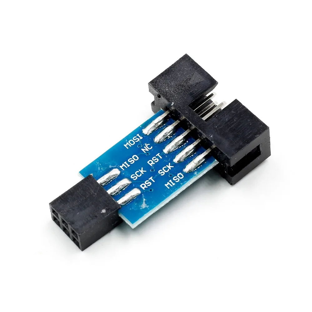 1 шт. 10 Pin до 6 Pin плата адаптера для AVRISP MKII USBASP STK500 высокое качество
