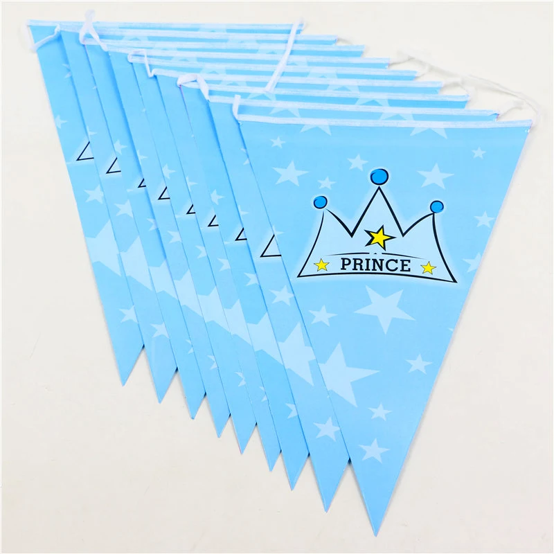 Happy День рождения баннеры Baby Shower украшения флаги Дети сувениры Бумага Pennats