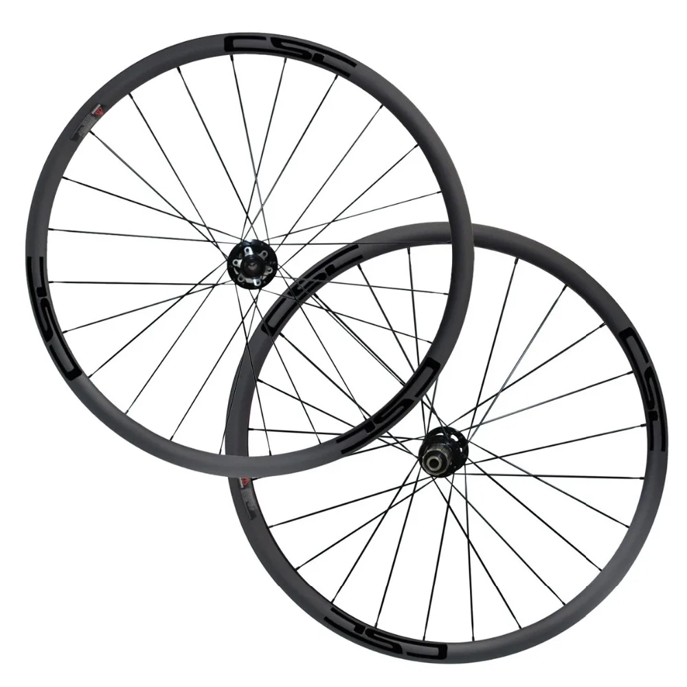 

CSC Disc brake novatec hub carbon wheels Without brake surface 30mm deep 25mm width tubeless 700C cyclocross sapim pillar spokes