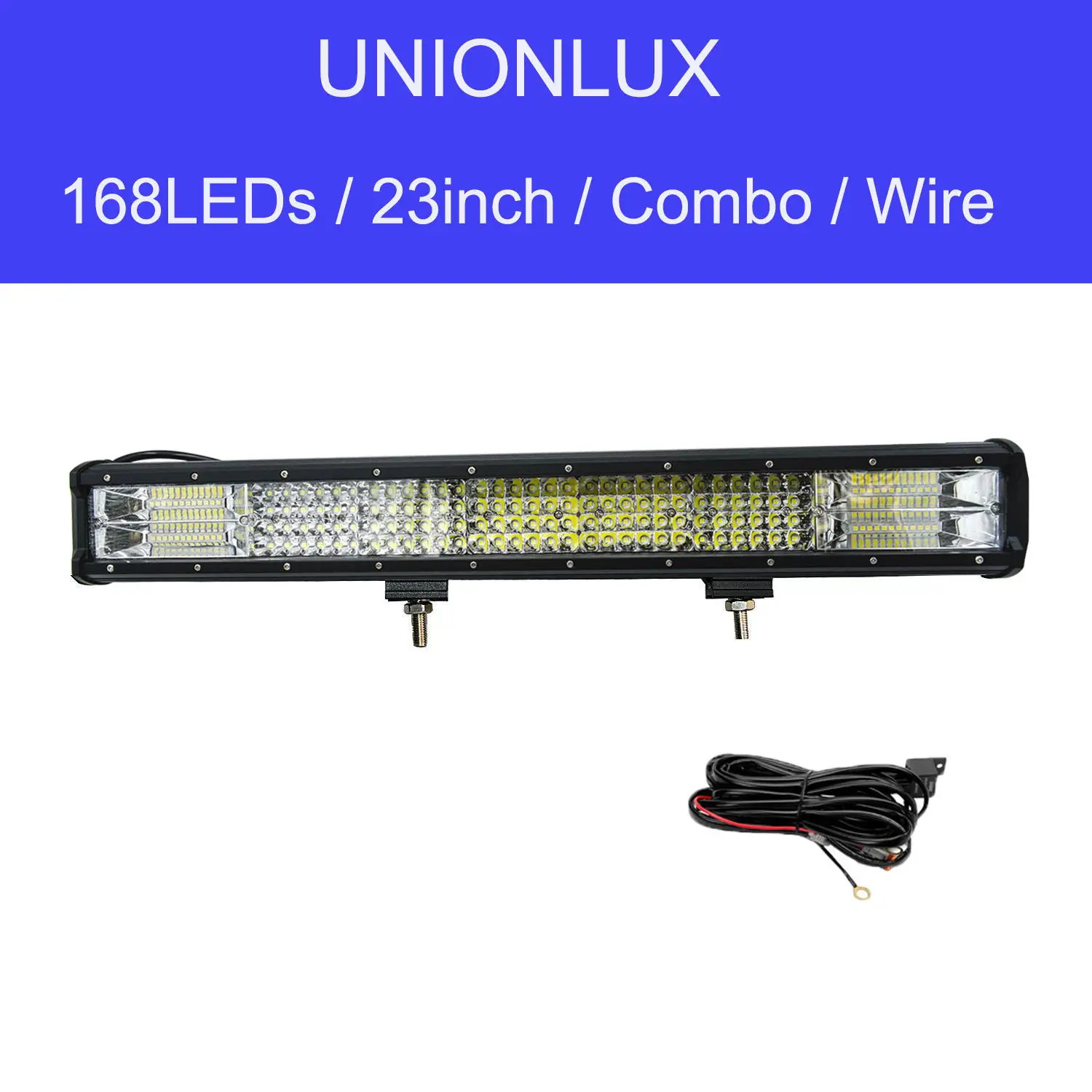 23in with wire 4Row 4-36 дюймов светодиодный рабочий светильник 20 дюймов светодиодный светильник для грузовика лодки внедорожный светильник ing 4WD 4x4 трактор ATV водительский светильник s 12V 24V - Цвет: 23in with wire