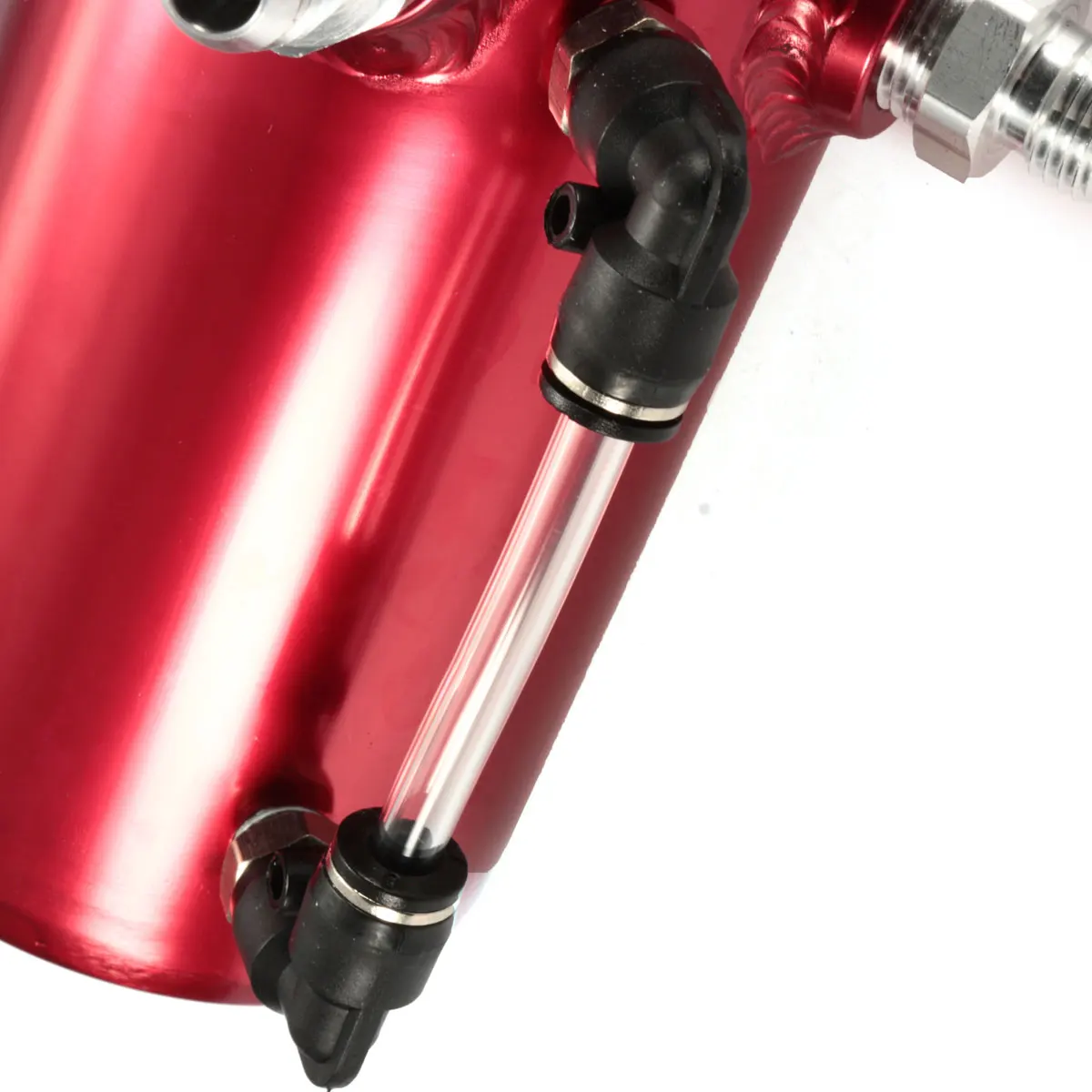 0.5L Черный Синий Серебряный Красный маслоуловитель БАК резервуар Сапун синий фильтр сплав гоночный автомобиль двигатель AN6