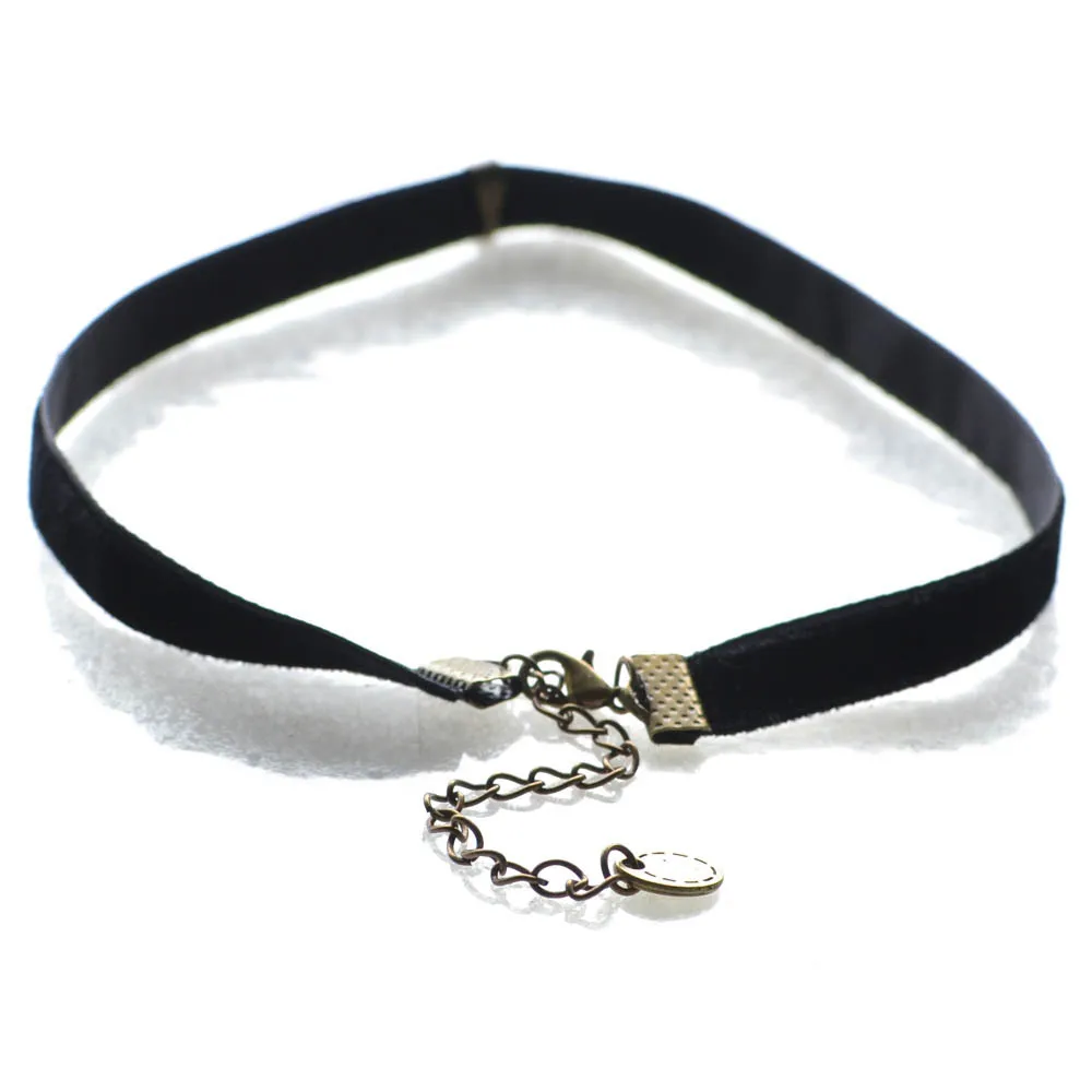 Shunyun Gothic Black Lace Choker Ожерелье Регулируемый Воротник Сексуальная Пункт Ключицы
