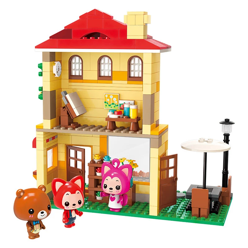 Детский конструктор цветочный магазин для девочек|Блочные конструкторы| |