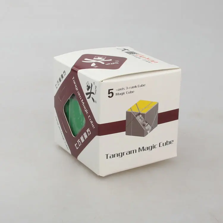 Dayan Tangram Cube/Экстрим Stickerless/черный кубик головоломка идея подарка для X'mas день