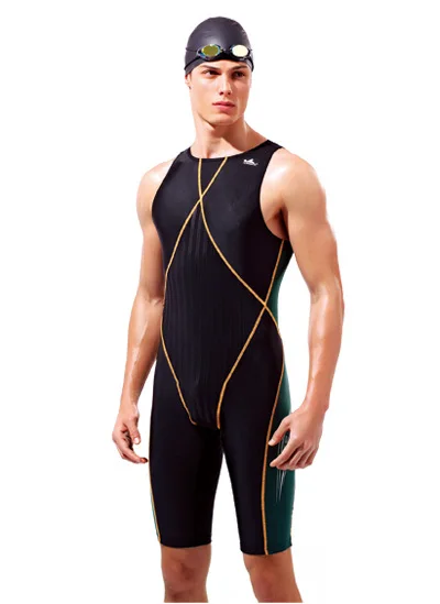 professional Hot new women's swimwear swimsuit 2014 Siamese male brand Yingfa nylon spandex |