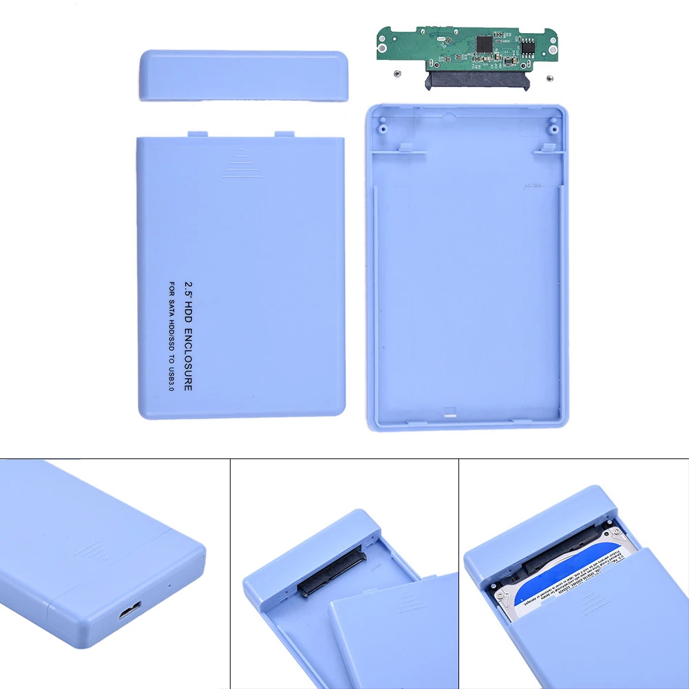 USB3.0 SATA3.0 жесткий диск Внешний корпус HDD корпус 2," Корпус для внешнего жесткого диска 6 Гбит/с Поддержка неограниченное количество памяти жесткого диска/SDD протокола UASP