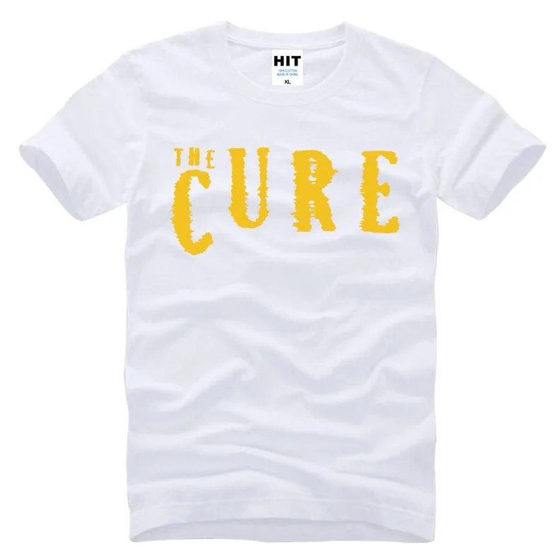 2017 Новая Мода С Коротким Рукавом The Cure Rock Band Напечатанная Письмом мужская