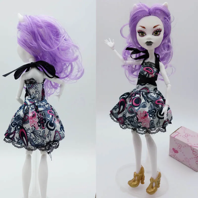 7 шт./лот, модная одежда для куклы Monster High, платья для вечеринок, Vestidos, Повседневная Одежда для куклы детские игрушки Monster High
