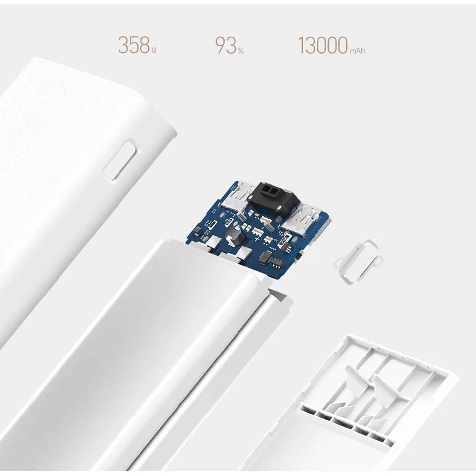 Xiao mi power Bank 20000 мАч 2C Внешняя батарея Портативная зарядка двойной USB быстрая зарядка QC3.0 mi power bank для iPhone iOS Android