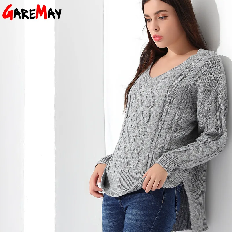 Sweater Women Pull Knitting Jumper Autumn Winter Pullover Female Jersey Mujer Invierno Knitted Tops For GAREMAY | Женская одежда