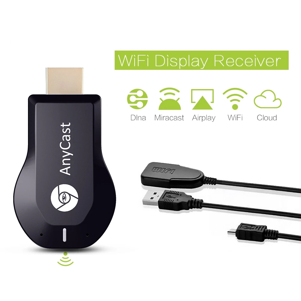 Беспроводной WiFi Дисплей приемник для ТВ-тюнера для AnyCast M2 Plus для Airplay 1080 P HDMI ТВ-карта для DLNA Miracast для телефонов