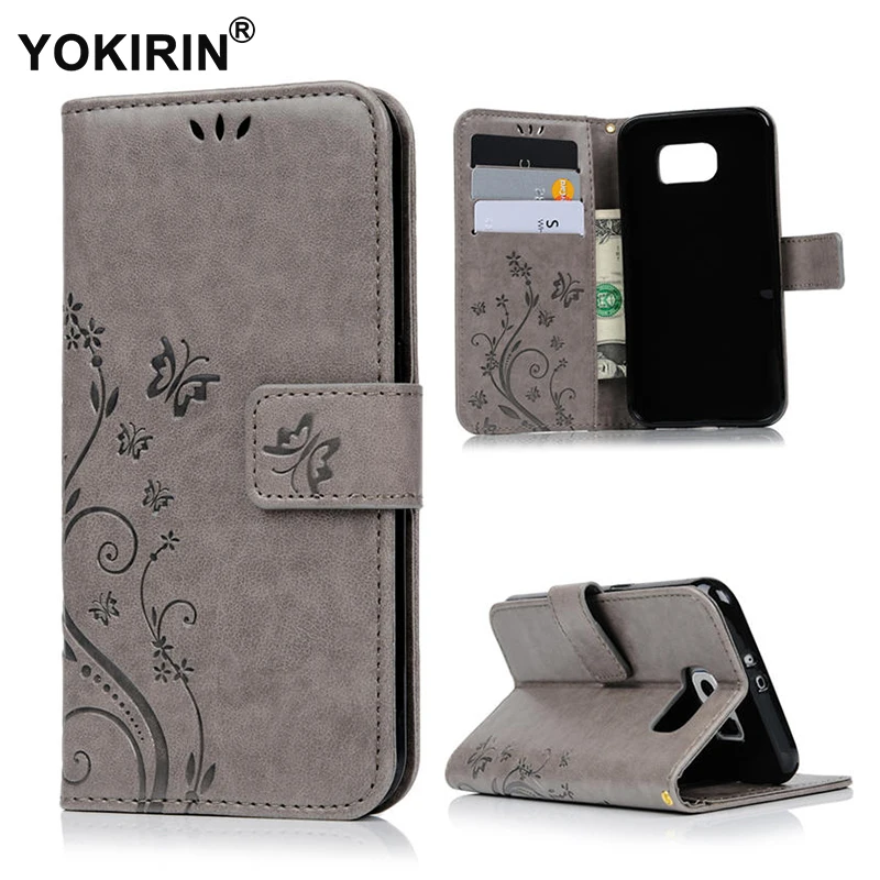YOKIRIN A3 A5 2015 A7 2016 Бабочка кожаный флип чехол для Samsung Galaxy S5 Mini S6 Note 5 4 J5 J7 Prime G360|case for