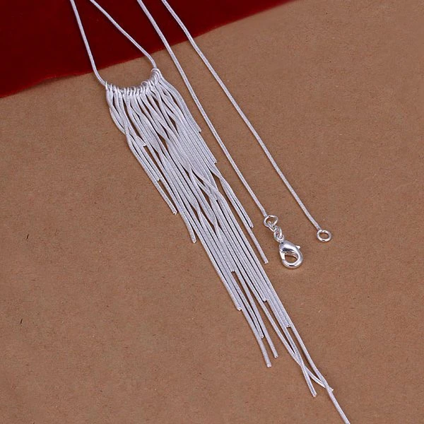 Wholesale silver plated Necklaces &ampamp Pendants 925 Jewelry Wicker Necklace SMTN026 | Украшения и аксессуары