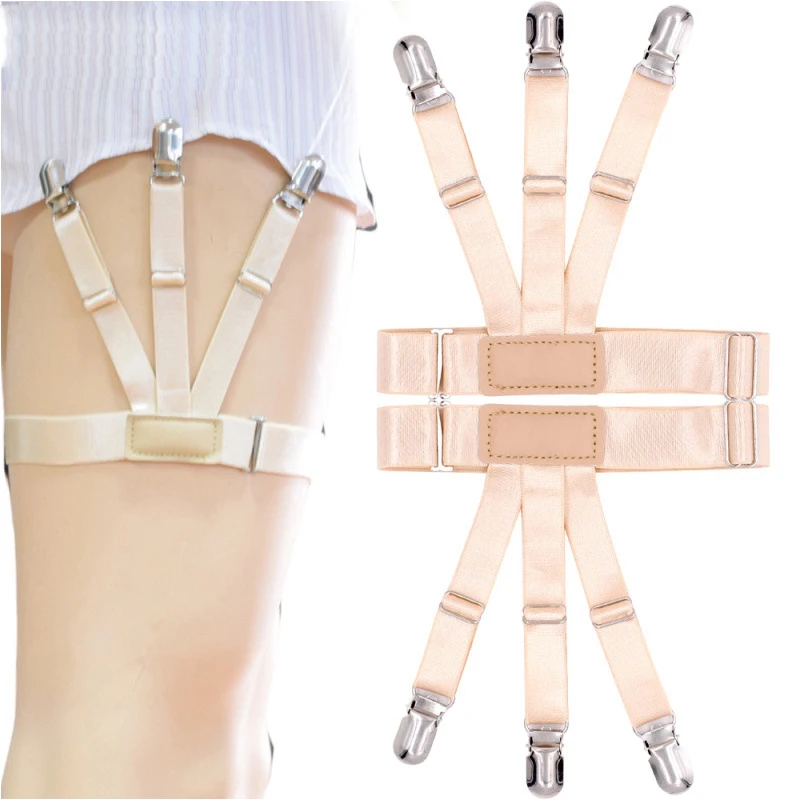 Эластичные женские чулки ремешок цвет кожи мужская футболка подвязка