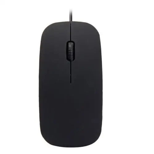 Черный Мини USB Проводная мышь 1200 dpi USB 2,0 офисная мышь оптическая 3D роликовая мышь для компьютера ПК мини профессиональная игровая мышь - Цвет: Черный