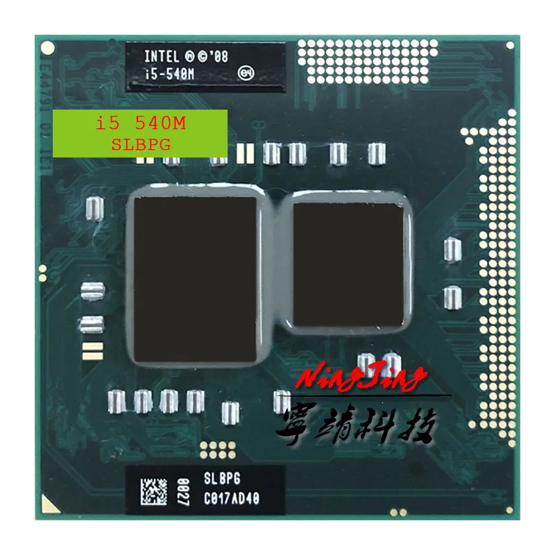 Процессор Intel Core i5 540M SLBPG SLBTV 2 5 ГГц двухъядерный четырехъядерный процессор 3 Вт 35