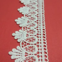 5yards new arrived embroidery lace fabric trim sewing lace material for home curtains embroidered lace