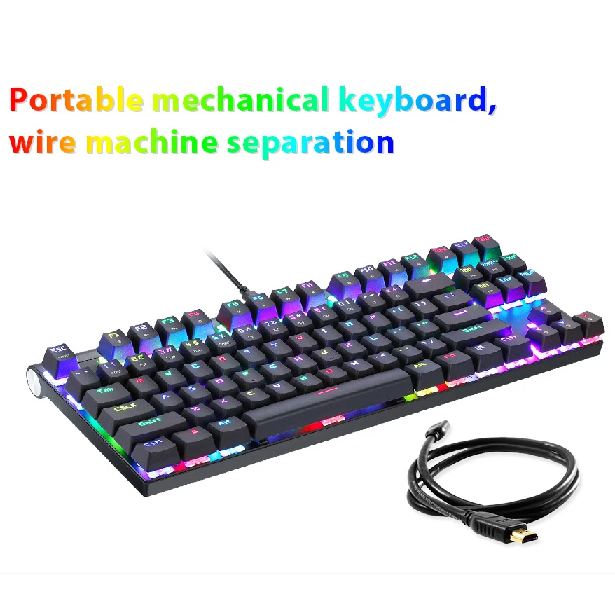 Motospeed CK101 USB игра с подсветкой геймерская механическая клавиатура RGB для
