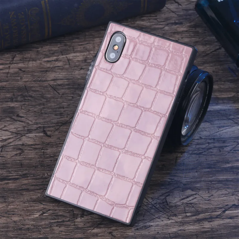 Luxury Business Silicone Plain Geometric Shockproof Soft Back Cover for IPhone 8 plus Phone Case Shell Capa Coque iphone X |